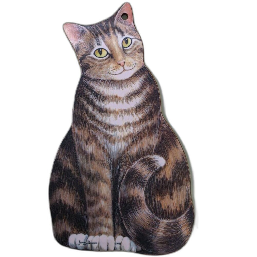 Vintage Jenny Barron Cat Cutting Board Wilscombe Melamine W93 Wall Decor 13"